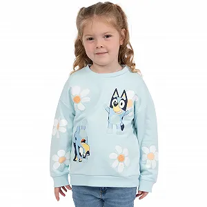 Пуловер BlueY Квітковий Пуловер для дівчат Бавовняний дитячий synthetic.ua - Фото 1