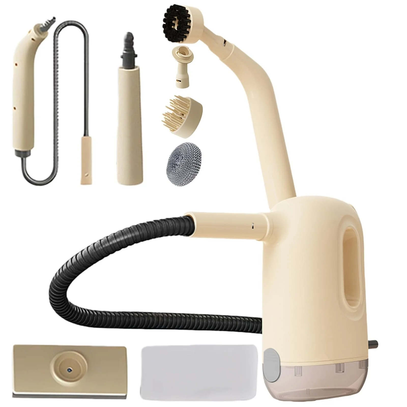 Пароочиститель ручной 1200 Вт 300 мл 3,0 бар с 8 аксессуарами, фото №1