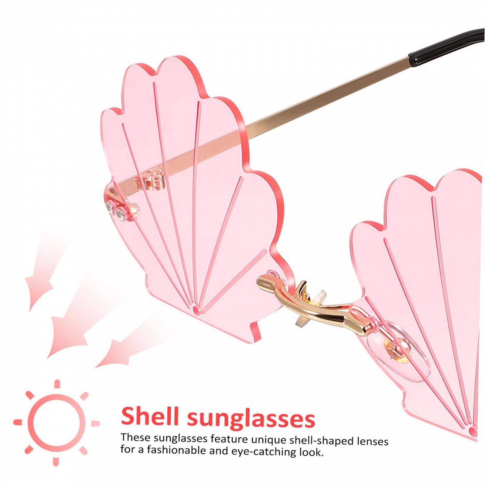 Сонцезахисні окуляри Без оправи WESIEVYA Різні кольори, 2 шт, фото №5