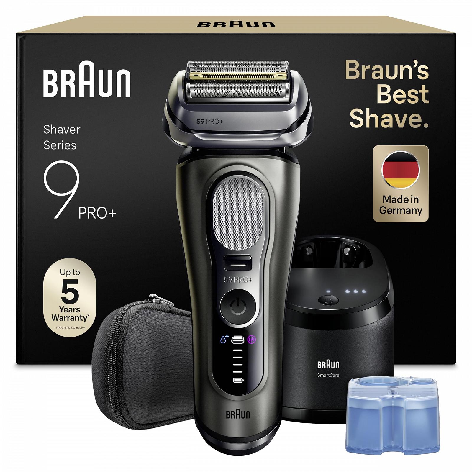 Електробритва Braun Series 9 PRO+ 9665cce 60 хв автономної роботи зі станцією очищення Графіт, фото №1