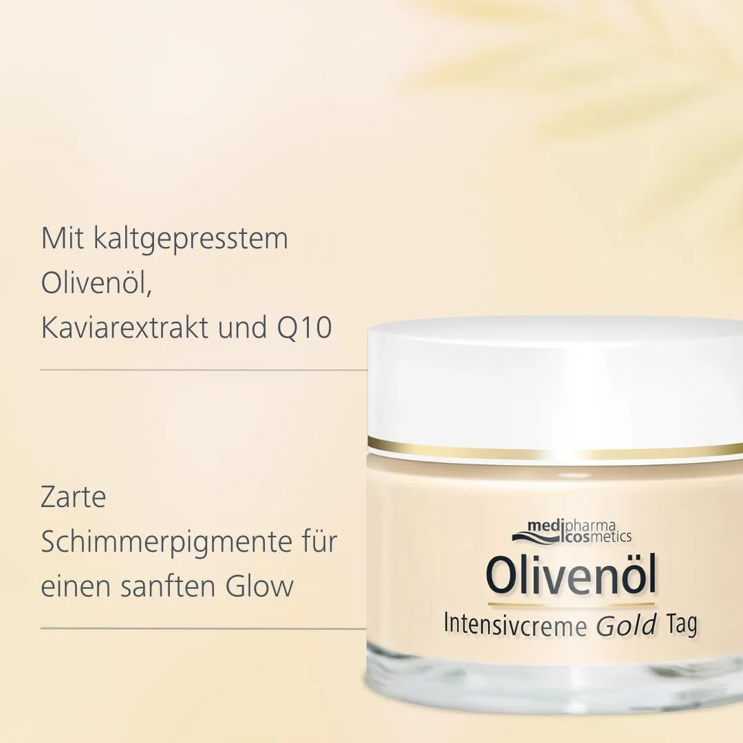 Денний крем medipharma cosmetics Olive Oil Intensive Cream Gold Cell Active для сухої та дуже сухої шкіри, фото №4