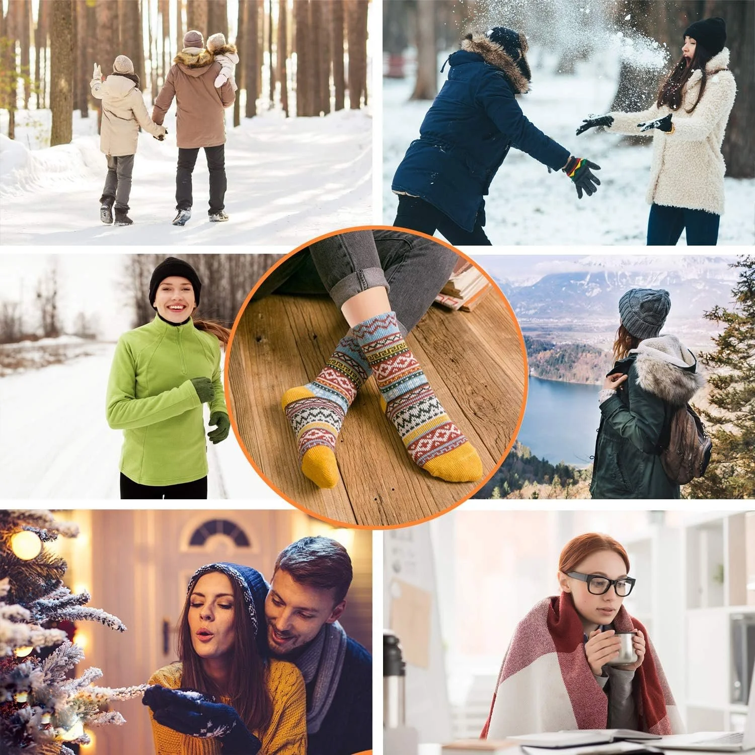 Вовняні шкарпетки AUGOLA, 5 пар, зимові термошкарпетки, розмір 35-41, фото №5 Вовняні шкарпетки AUGOLA, 5 пар, зимові термошкарпетки, розмір 35-41, фото №5