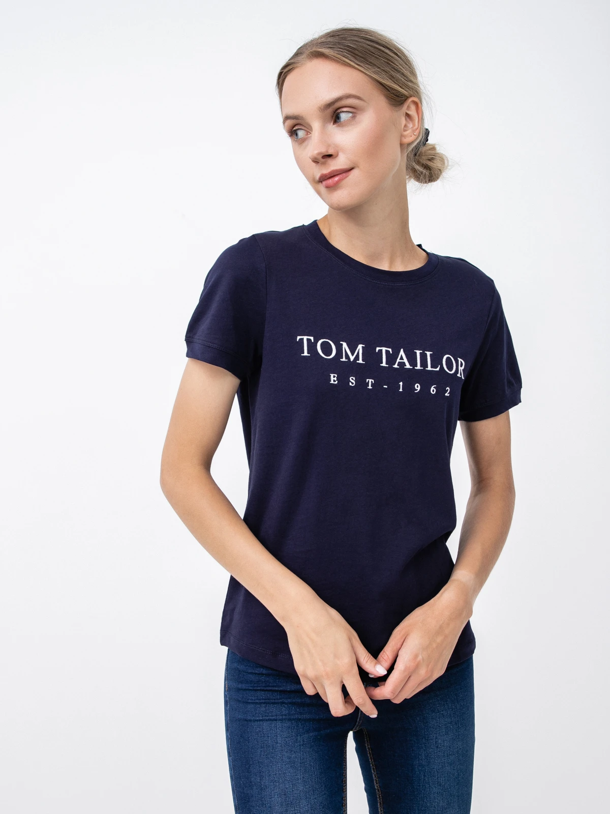 Футболка 1032702-30025 Tom Tailor Темно-синій S, фото №1