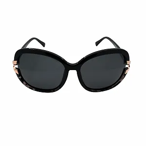 Поляризованные солнцезащитные очки Luxxada Женские Черные Большие Овальные - Фото 1