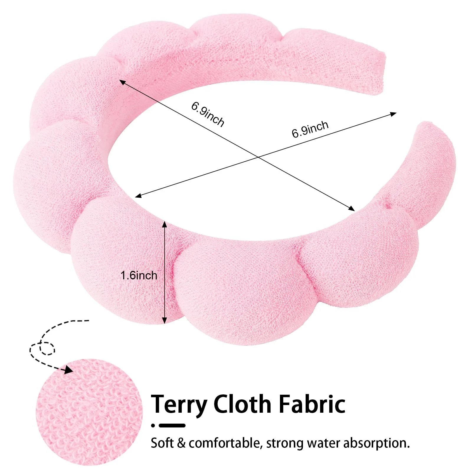 Обруч на Голову WHAVEL, Набір з 3 шт, фото №2