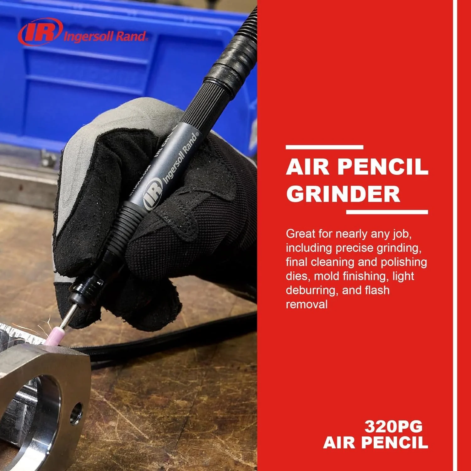 Пнемматична бормашинка Ingersoll Rand 320PG Чорна, фото №2