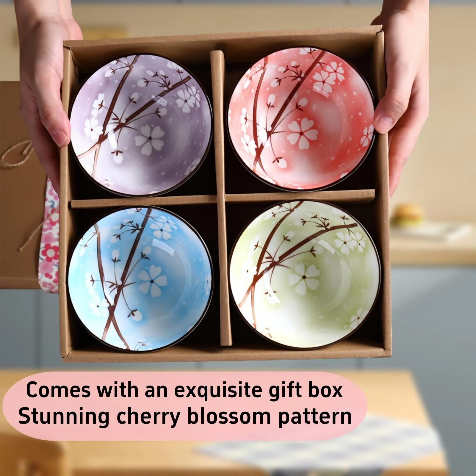 Миска NBBENG Фарфоровая для десертов и каши, набор из 4 штук, фото №3 Миска NBBENG Фарфоровая для десертов и каши, набор из 4 штук, фото №3