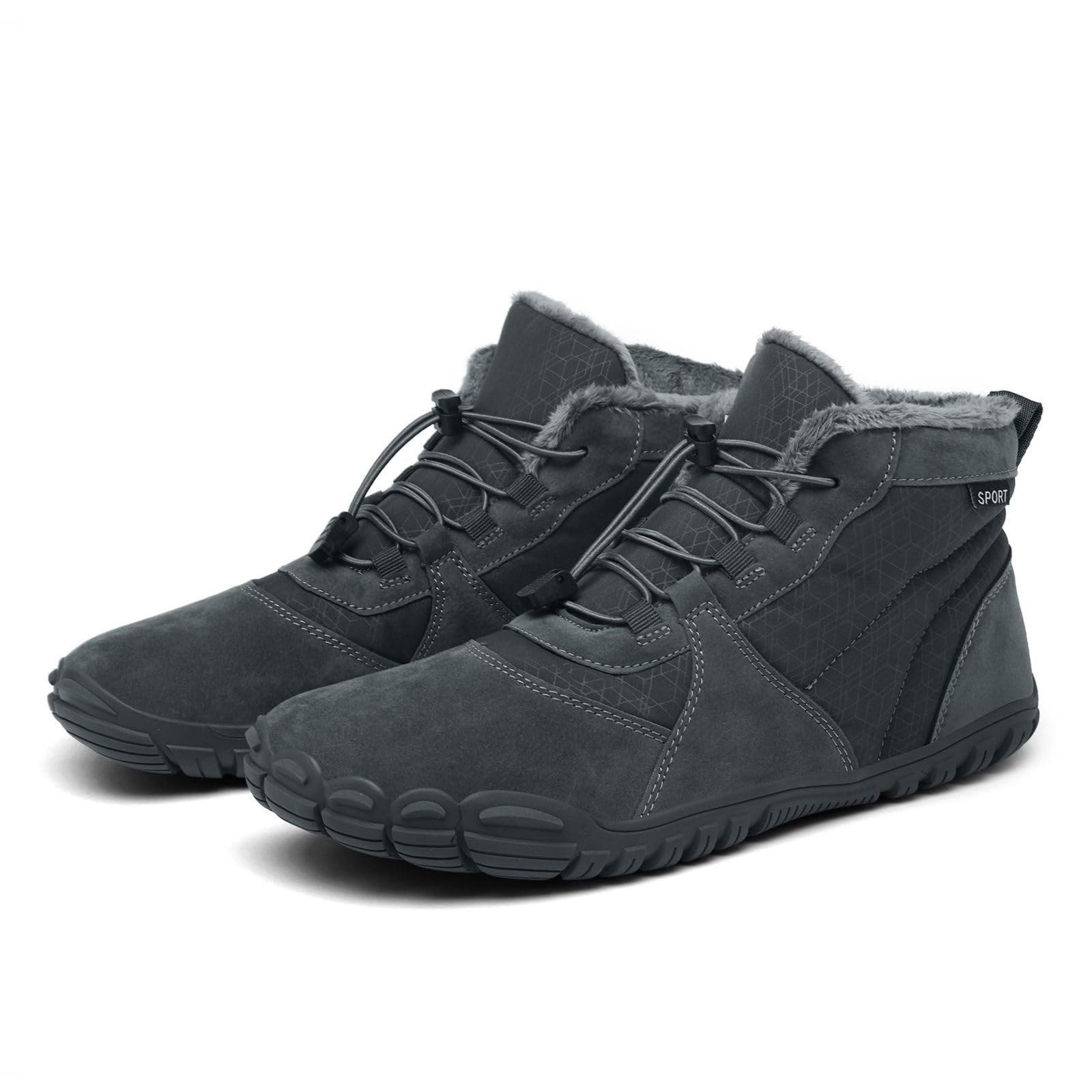 Зимові черевики AONETIGER Barfußschuhe для чоловіків та жінок, утеплені, снігові, зручні, легкі, водонепроникні, для активного відпочинку, бавовняні, фото №1