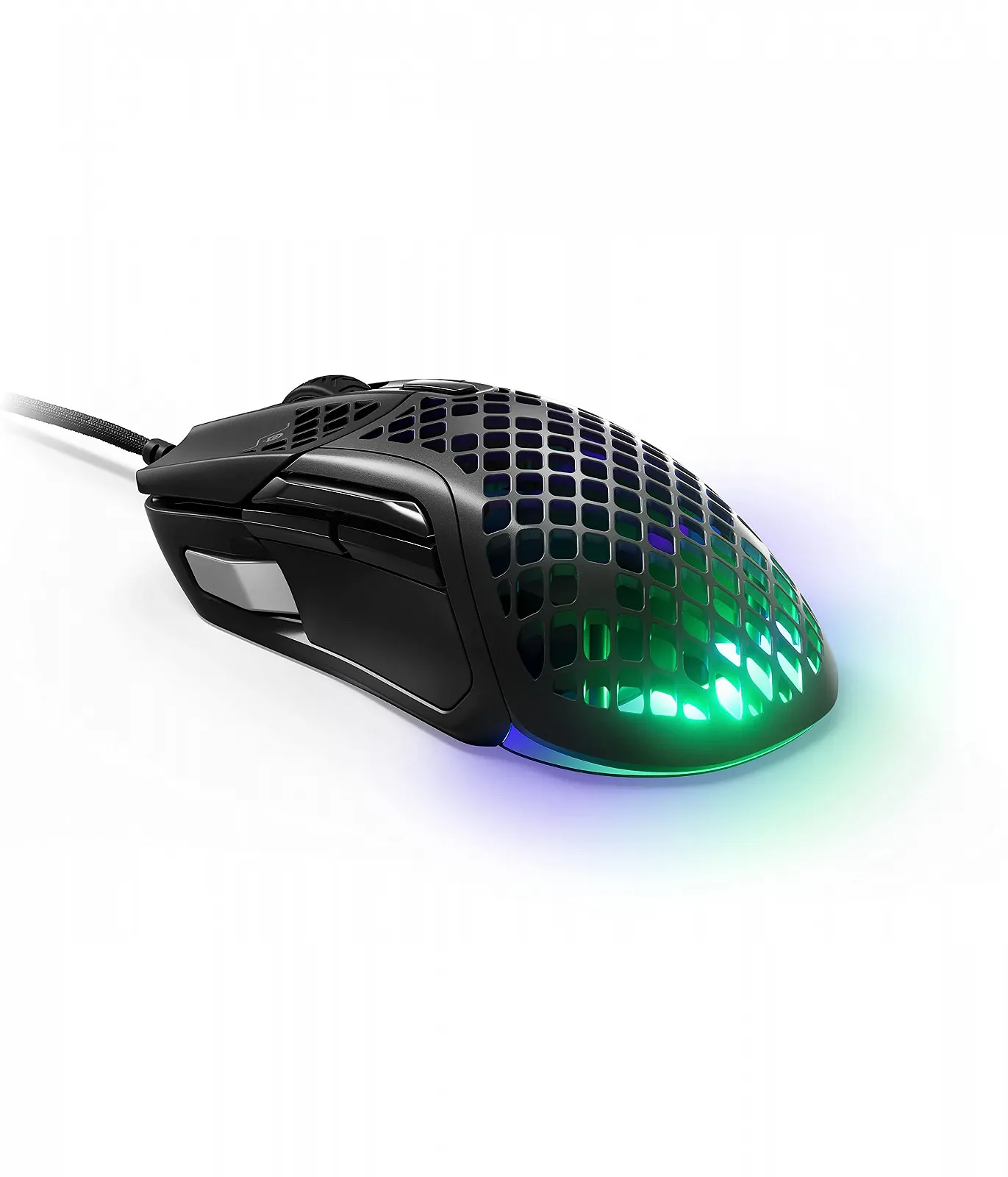 Мышь игровая SteelSeries Aerox 5 RGB, с отверстиями в поверхности, сверхлегкая, водоотталкивающая, оптический датчик TrueMove Air 18000 DPI, фото №10