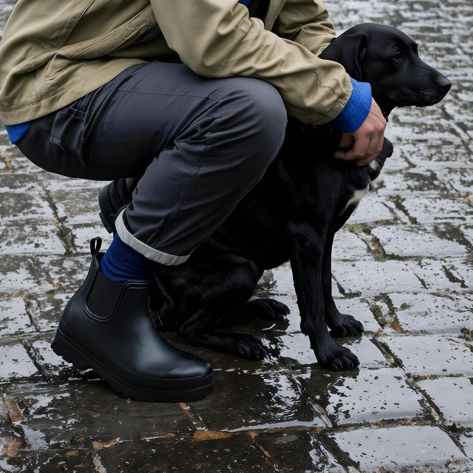 Челси Bruno Marc Work Shoes Half Height Waterproof для садоводства, мойки машин и выгула собак, фото №5
