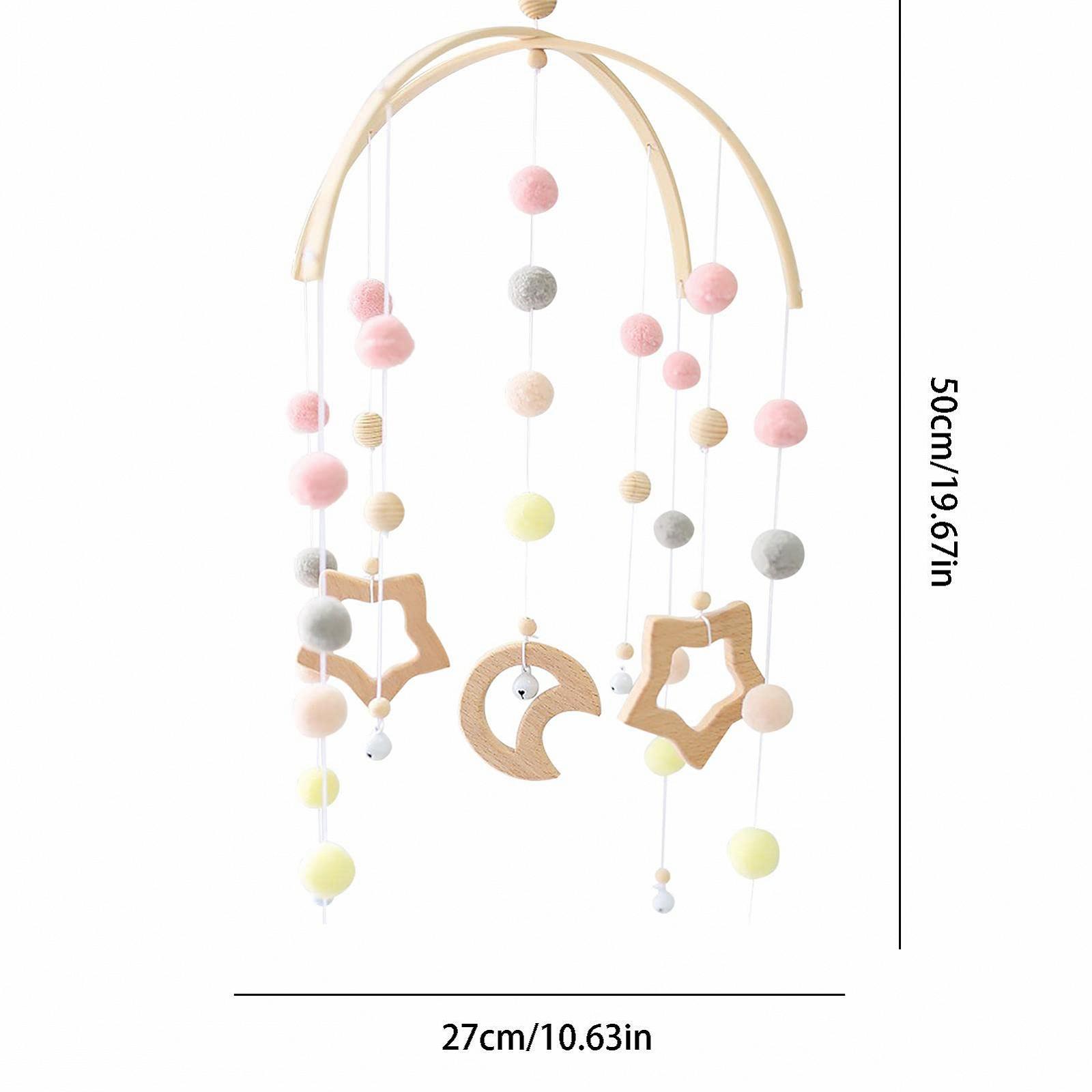 Мобиль Facynde Felt Ball Baby Wind Chimes Handmade Toy Hangings for Crib, фото №4