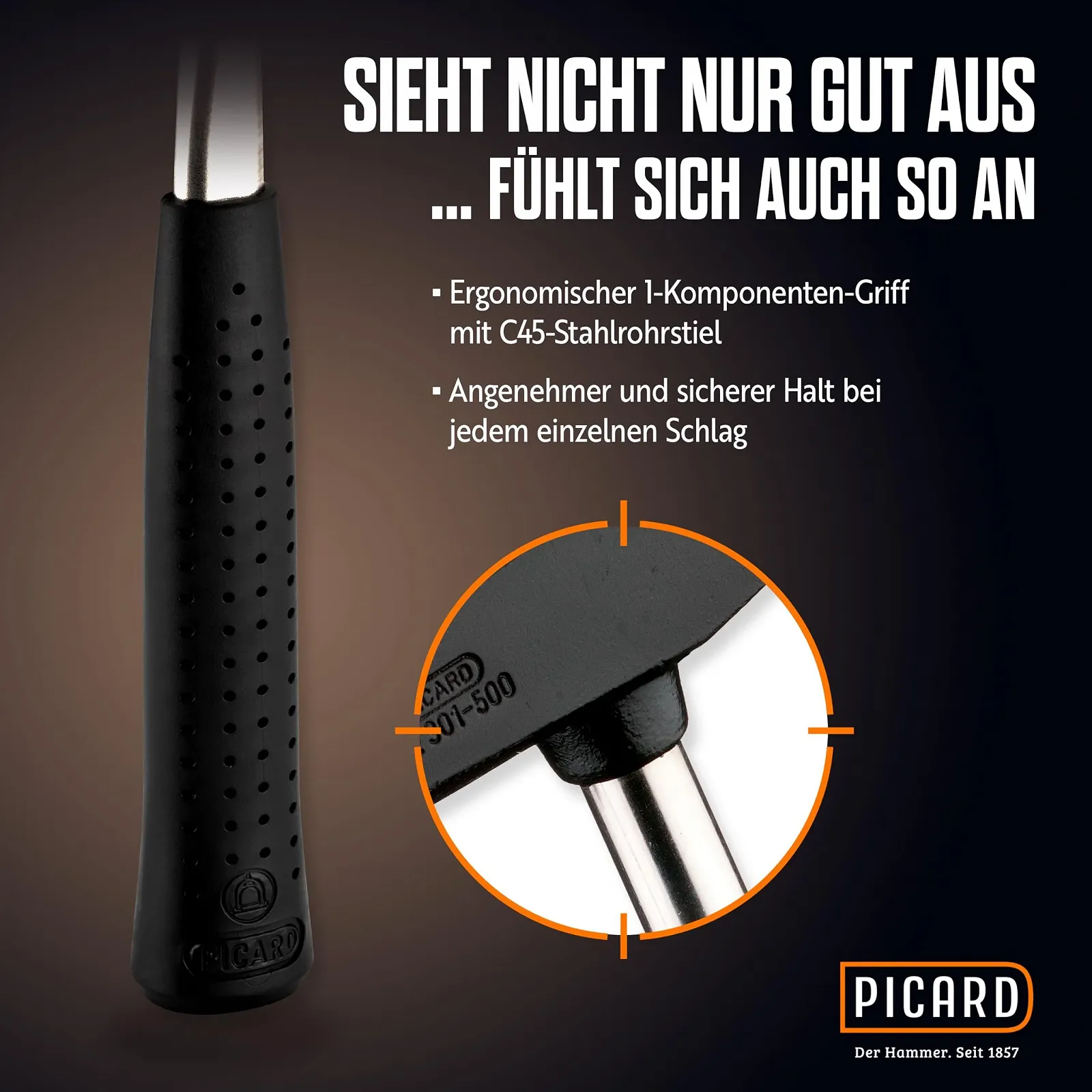Монтажный молоток Picard Nr. 301 0030100-300 533 г, фото №4 Монтажный молоток Picard Nr. 301 0030100-300 533 г, фото №4