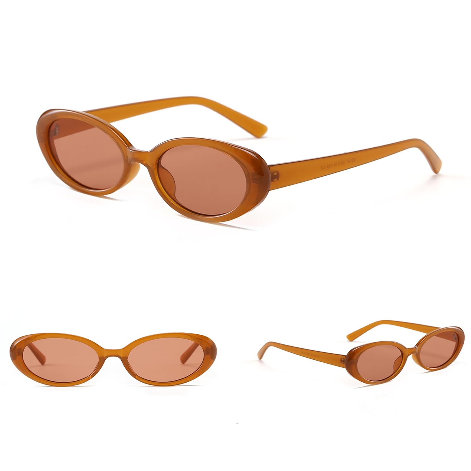 Овальні сонцезахисні окуляри Ggpyyon, жіночі, вінтажні, 90-х, ретро, модні, круглі, фото №6