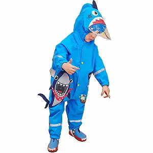 Непромокаемый костюм JinBei для мальчиков, детский дождевой synthetic.ua - Фото 1