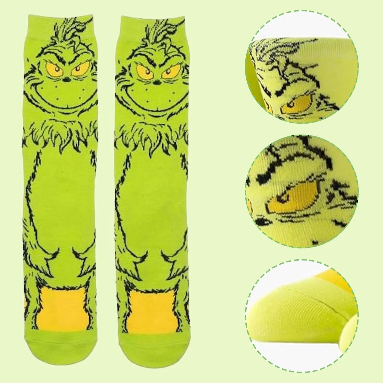 Шкарпетки Grinch Різдвяні Мультяшні, фото №2