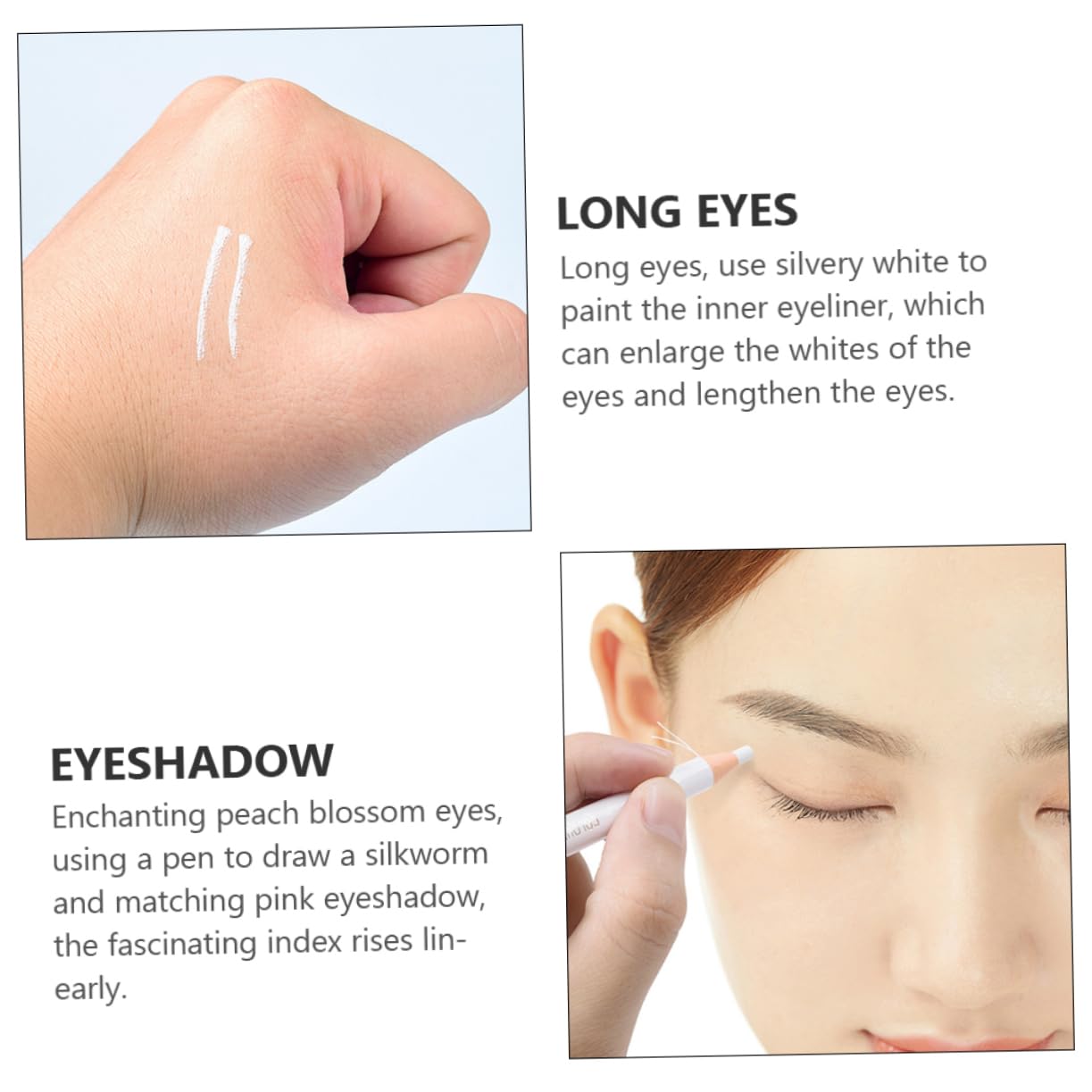 Олівець FRCOLOR Eyebrow White Highlighter Pack of 2, фото №7