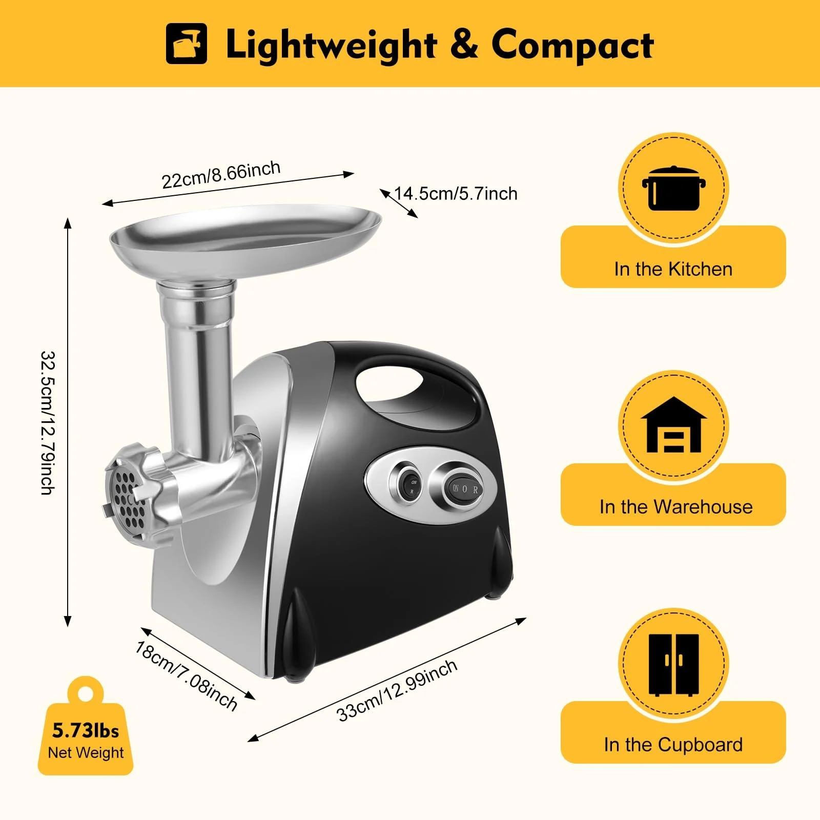 Электрическая мясорубка 800 W Stainless Steel, фото №2 Электрическая мясорубка 800 W Stainless Steel, фото №2