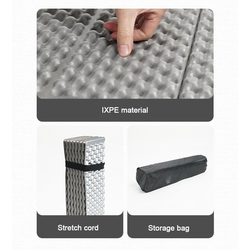 Коврик ToeWoe Camping Foam Sleeping Mat С закрытой ячейкой с алюминиевой фольгой Компактный ультралегкий для пляжа походов путешествий Синий, фото №7