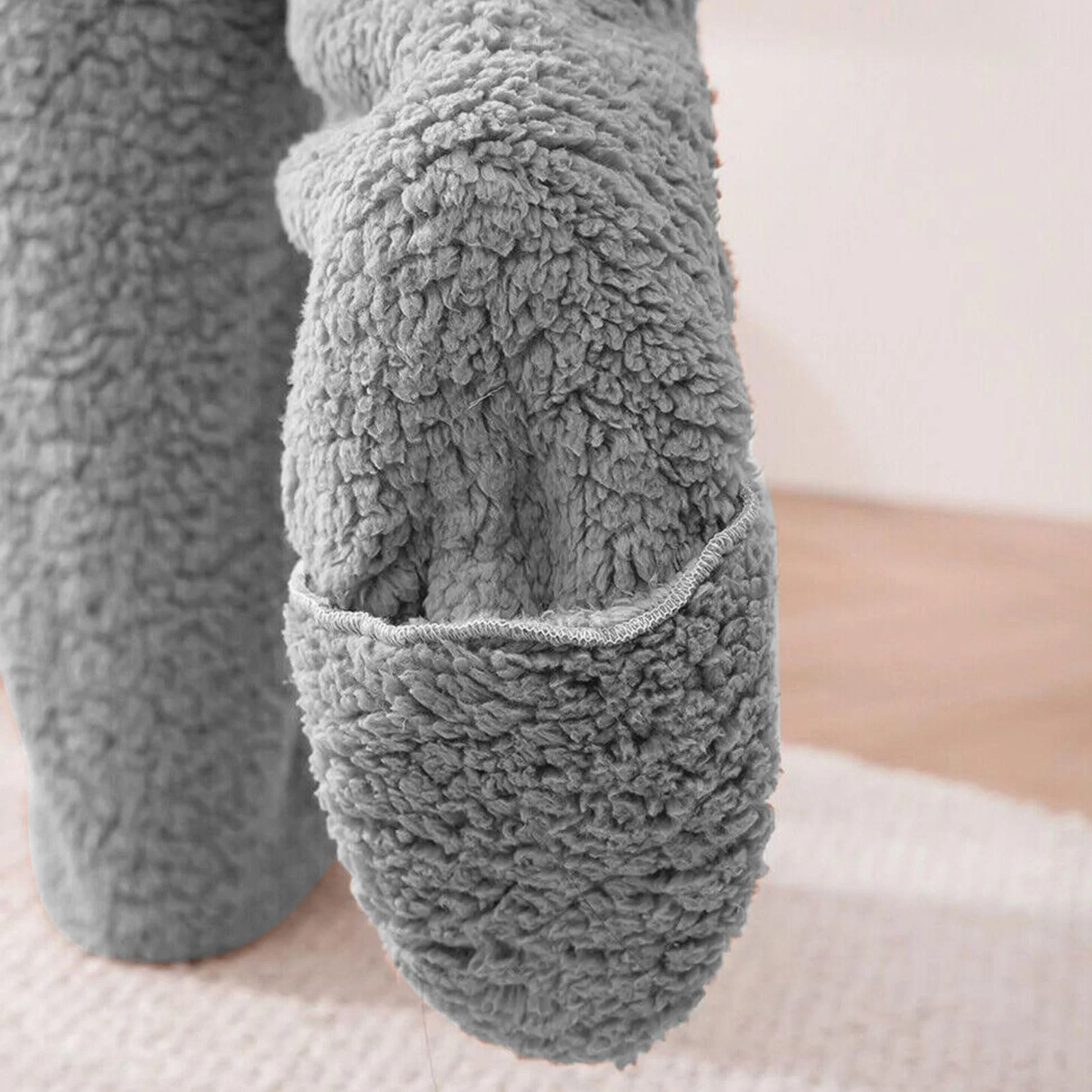 Плюшеві панчохи вище коліна, Пухнасті, Довгі м'які шкарпетки, фото №5