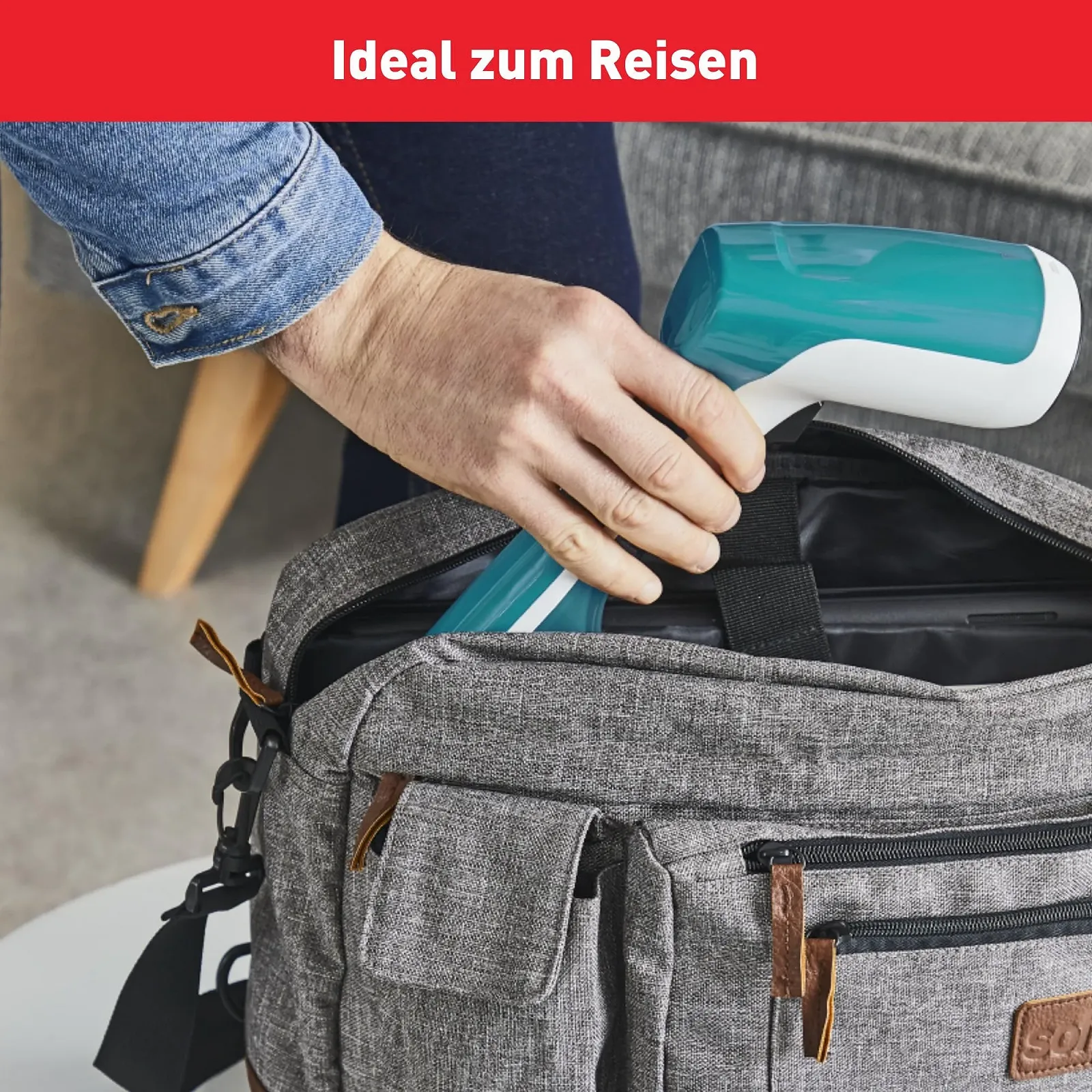 Вертикальный отпариватель Tefal Access Steam First DT6131 1300W 20г/мин Бело-голубой, фото №5