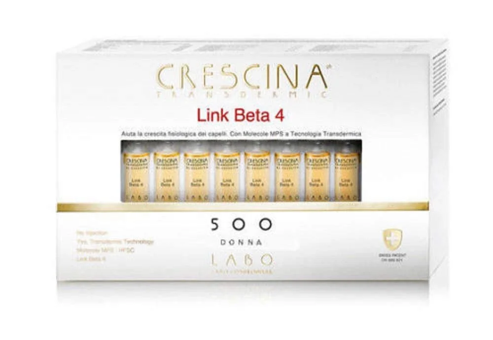 Засіб для росту волосся Labo Crescina Transfermic Link Beta 4 для жінок 500, 40 ампул, фото №1