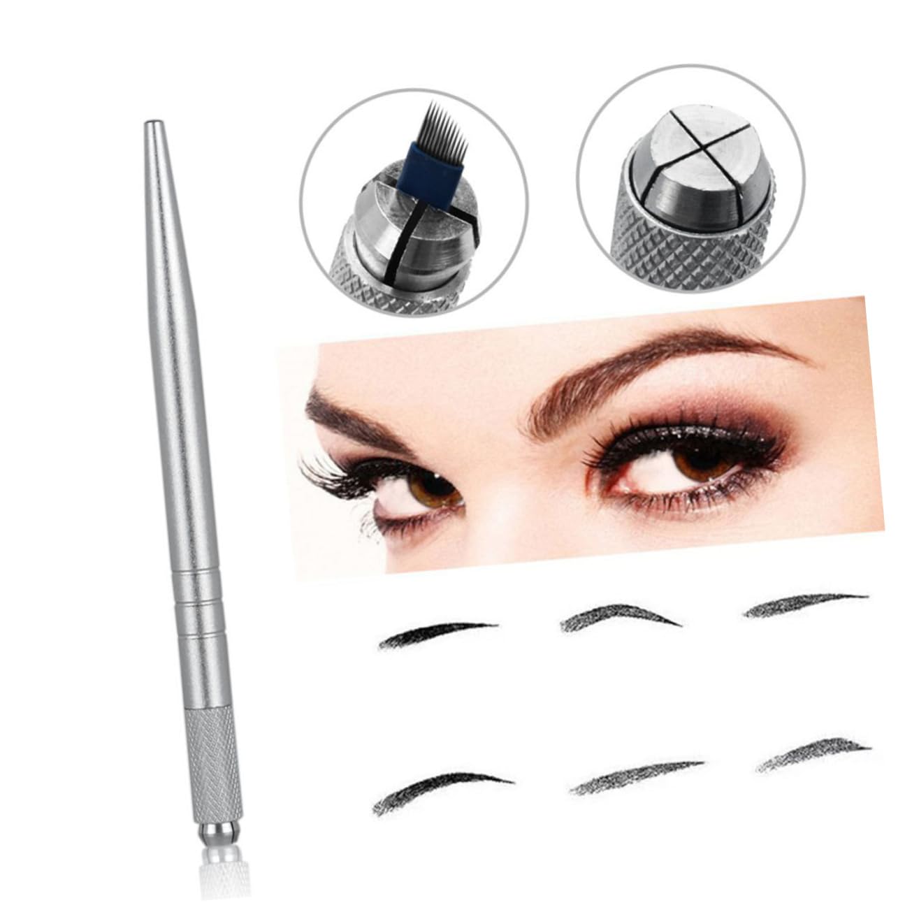 Олівець Minkissy 1stk для брів Вишитий постійний макіяж з одним наконечником, фото №4 Олівець Minkissy 1stk для брів Вишитий постійний макіяж з одним наконечником, фото №4