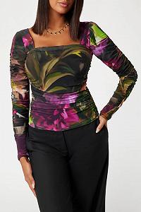 Женский сетчатый топ с принтом Marciano by Guess Sandy Разноцветный - M synthetic.ua - Фото 1