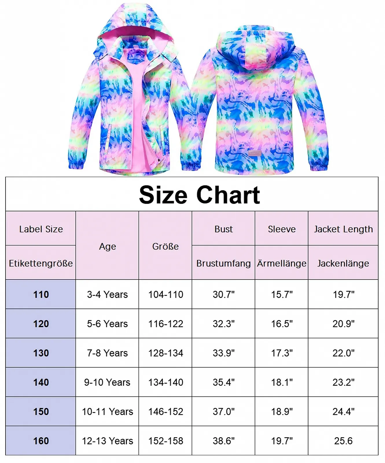 Софтшел куртка Camlakee Для дівчат Дощова куртка Дитяча Водонепроникна, фото №6