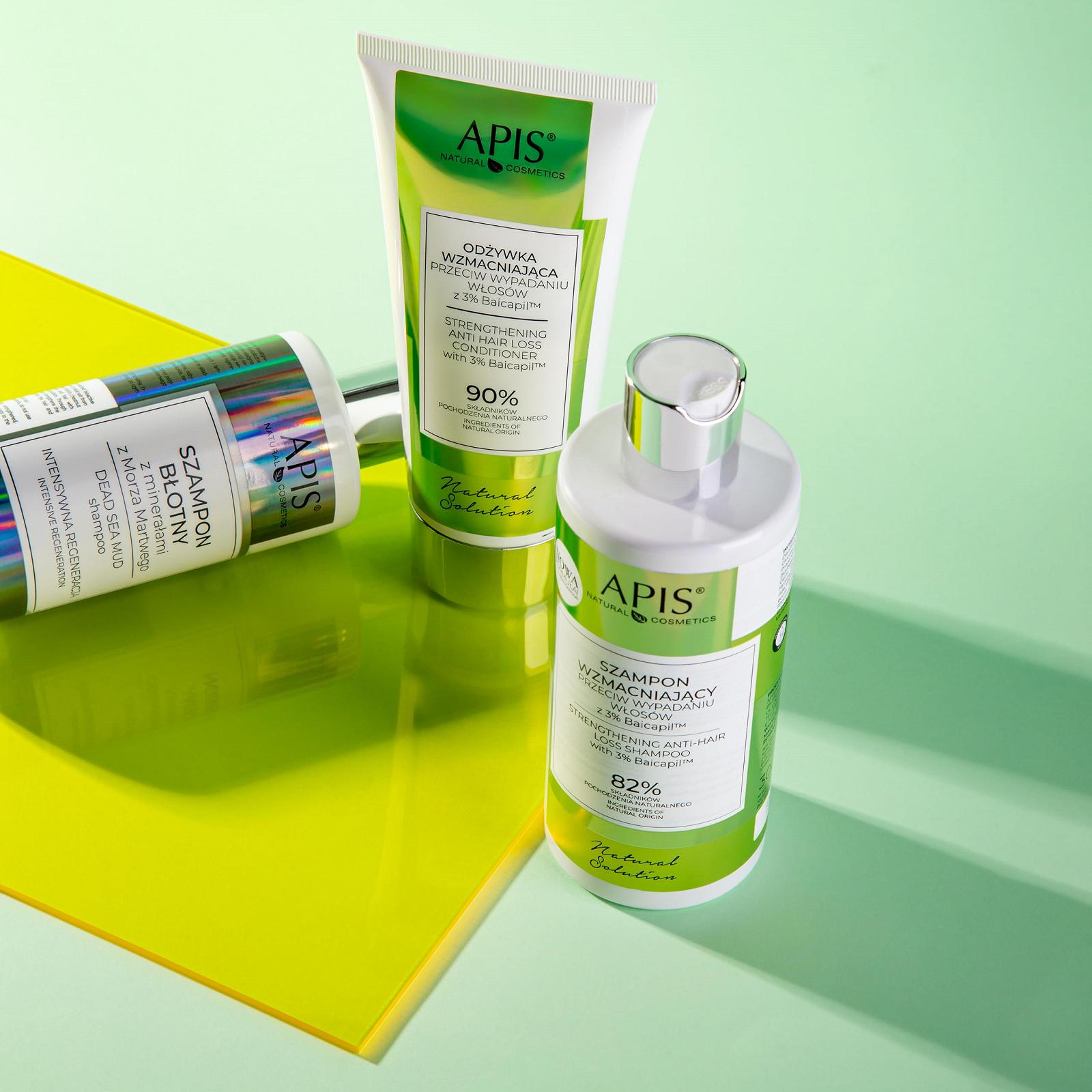 Шампунь Apis Natural Solution Укрепляющий Против Выпадения Волос Baicapil 3% Keracin Кофеин для Женщин и Мужчин Объем 300 мл, фото №5