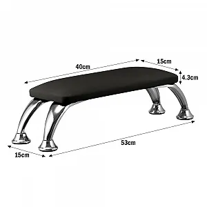 Подставка для рук кожаная для маникюра, салонная подушка для рук, черная synthetic.ua - Фото 1
