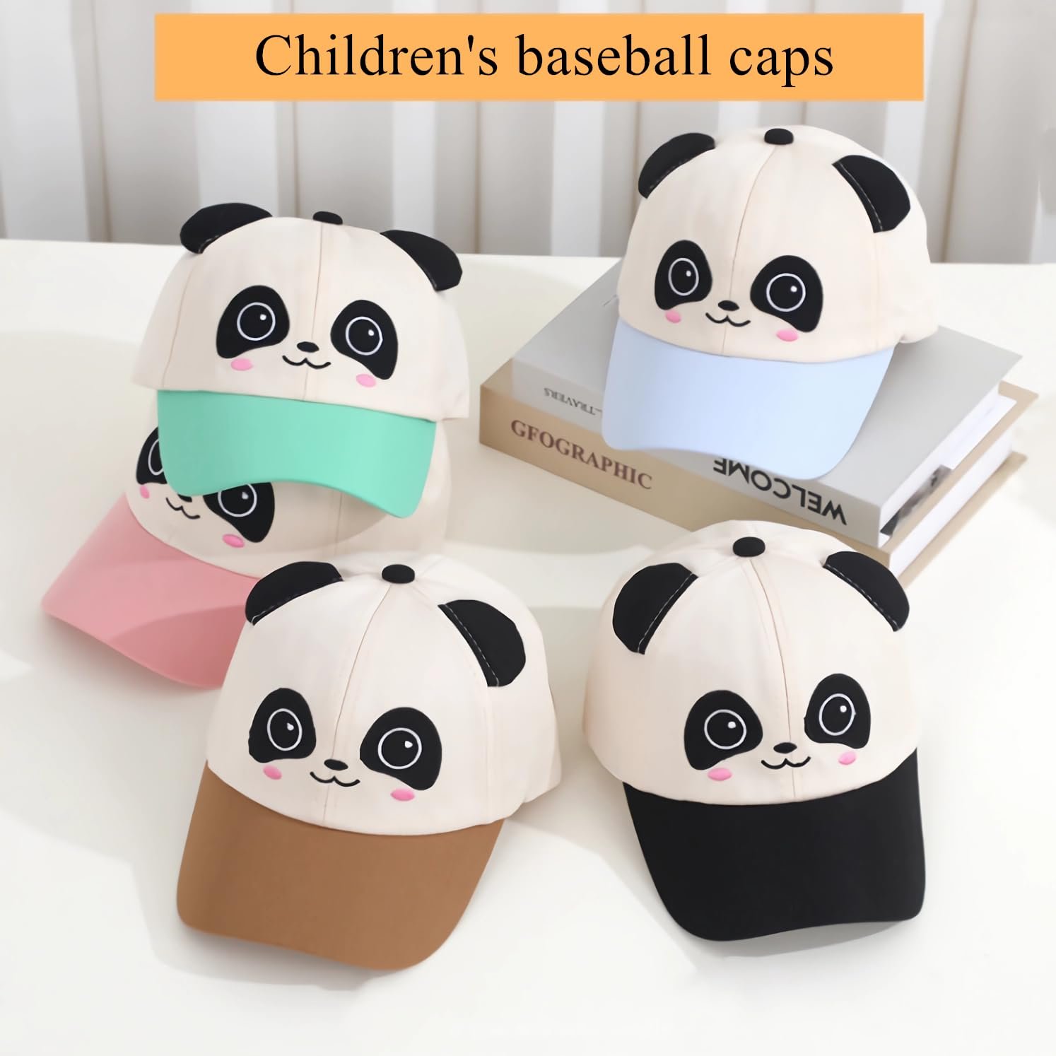 Бейсболка SJTJSPX Panda Kids UV Protection Adjustable Soft Cotton, фото №5
