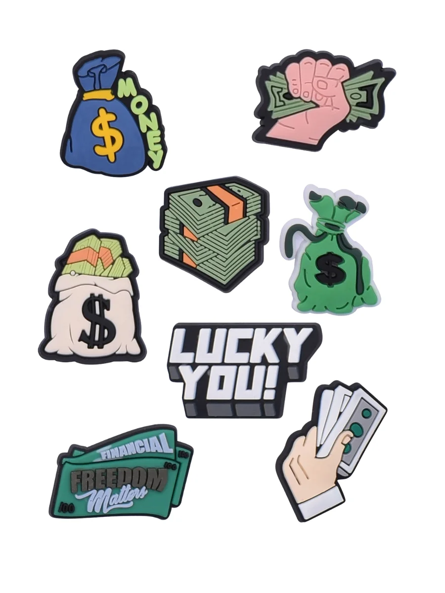 Джибитсы 8 шт, аксессуары для крокс, фото №1