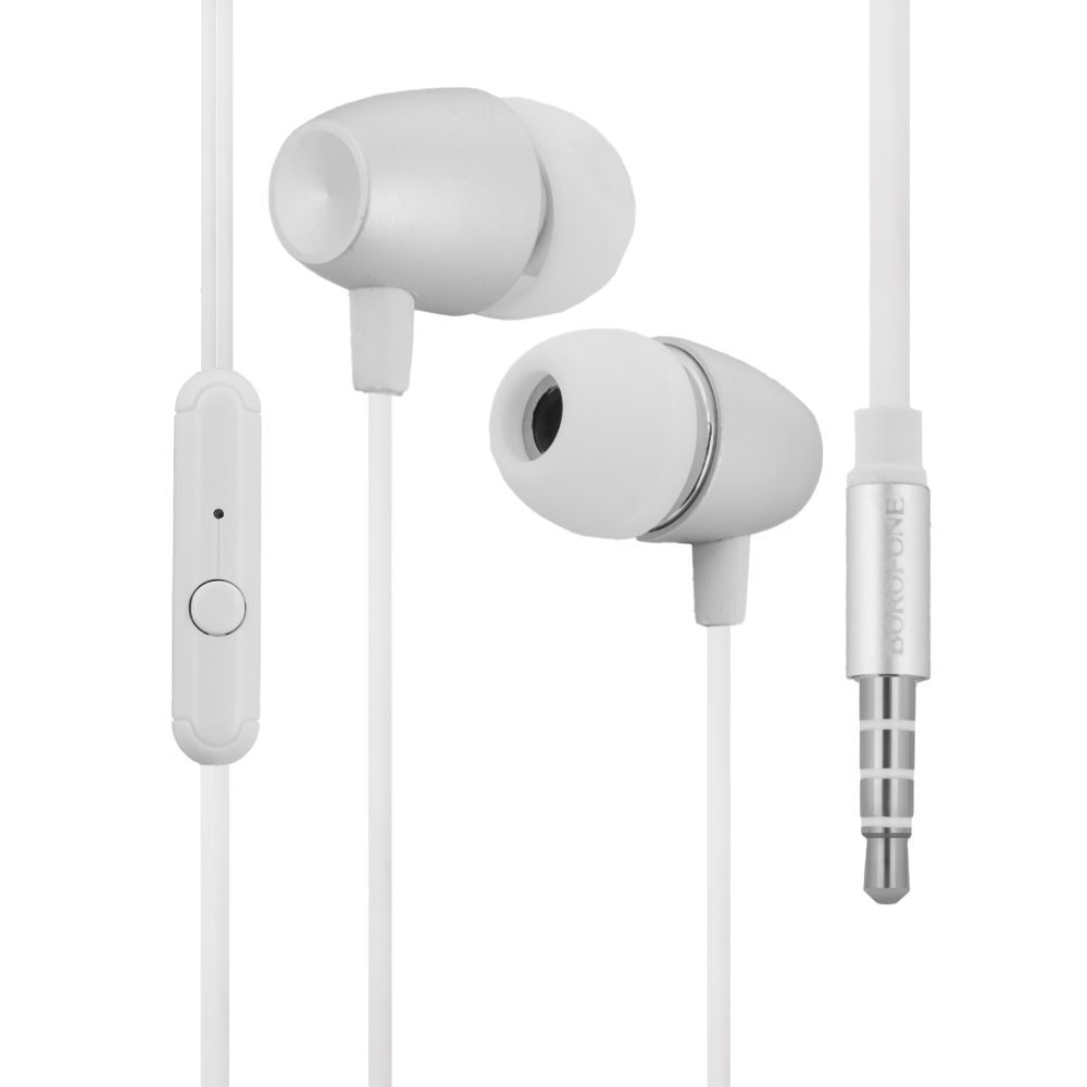 Проводные наушники вакумные с микрофоном Borofone 3.5 mm BM57 Platinum 1.2 m Steel, фото №1 Проводные наушники вакумные с микрофоном Borofone 3.5 mm BM57 Platinum 1.2 m Steel, фото №1