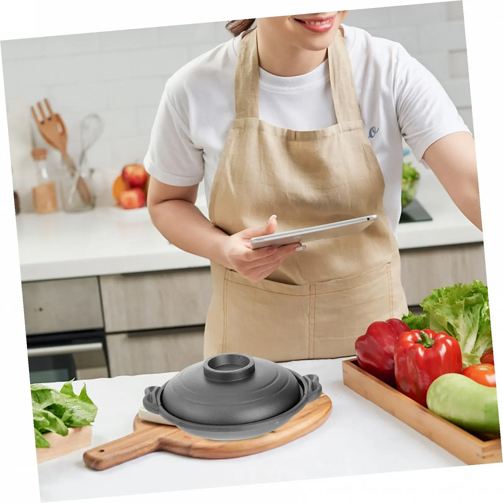 Кастрюля SECFOU керамическая антипригарная с энергосберегающим основанием, фото №9