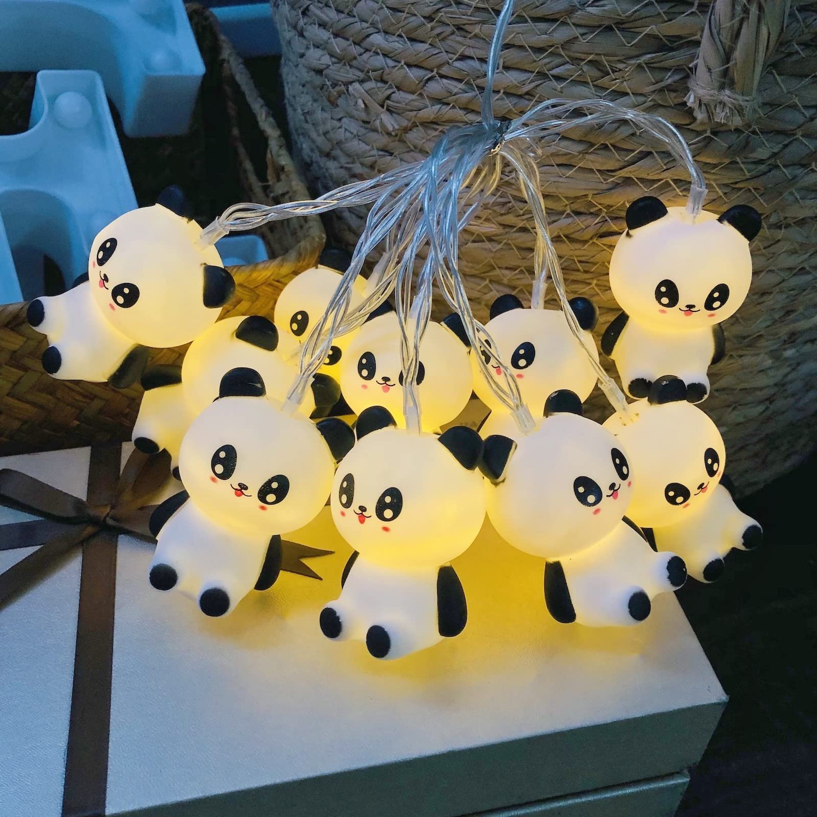 Гірлянда Riaxuebiy Panda, 3 м, 20 LED, USB, декоративна, для дому, весілля, вечірки (3 м/20LED, Panda), фото №3
