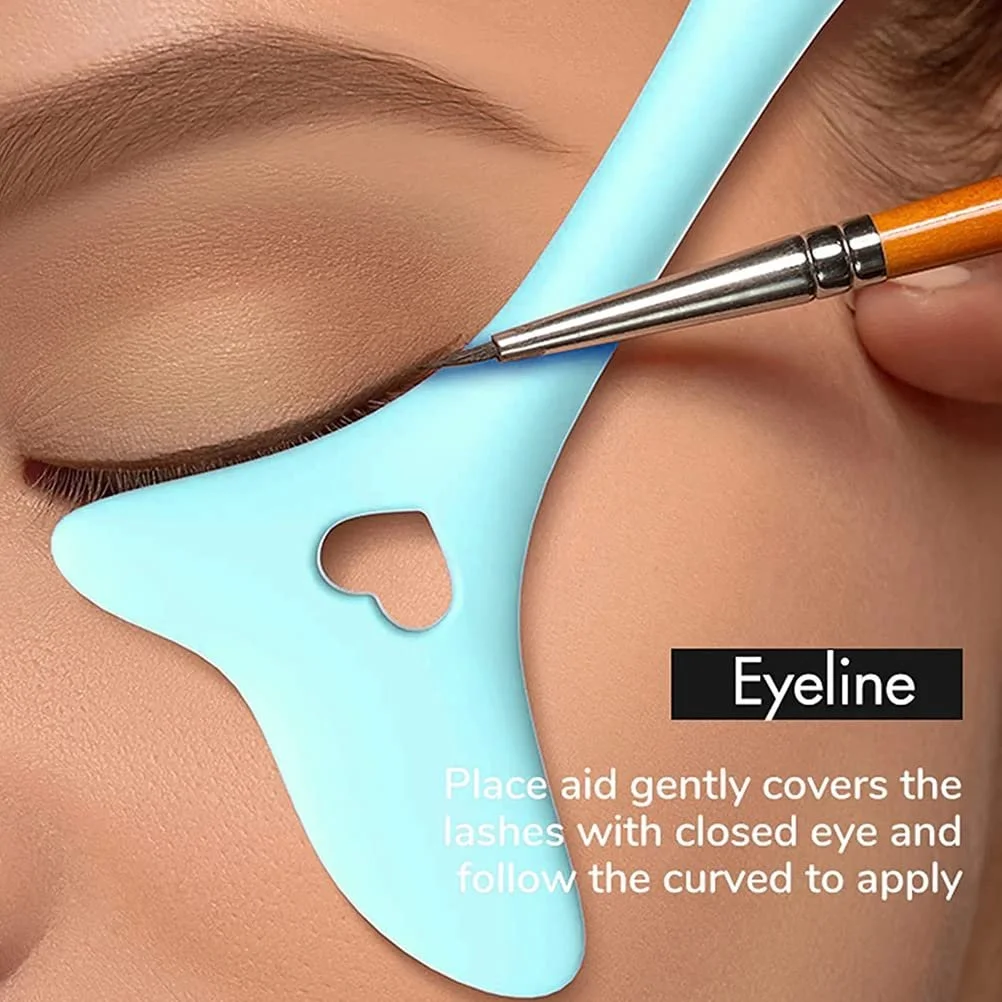 Инструмент для подводки глаз, силиконовый трафарет, фото №5