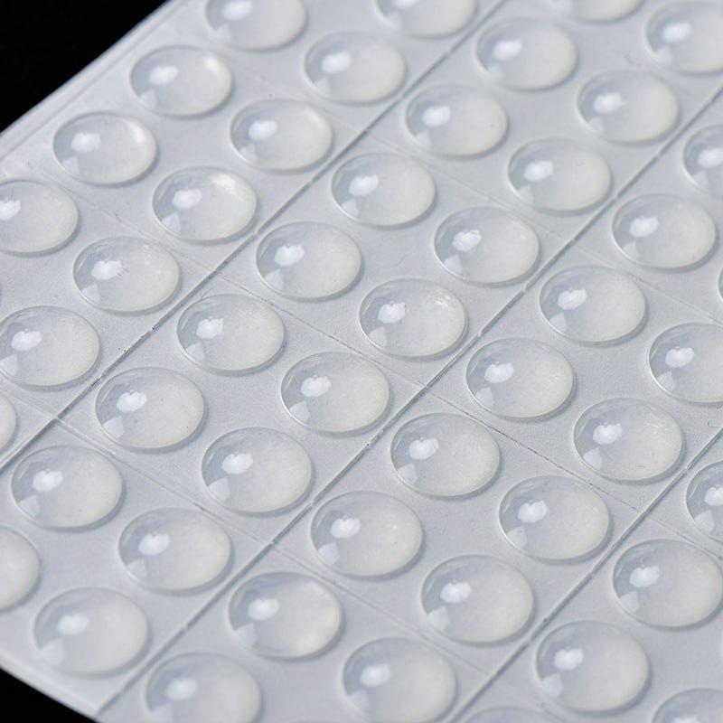 Отбойник для дверей демпфер Dory d=5мм, h=2мм прозрачный силиконовый 100 штук, фото №3