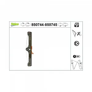Склопідйомник VALEO 850744 для FIAT ABARTH, передній лівий - Фото 1