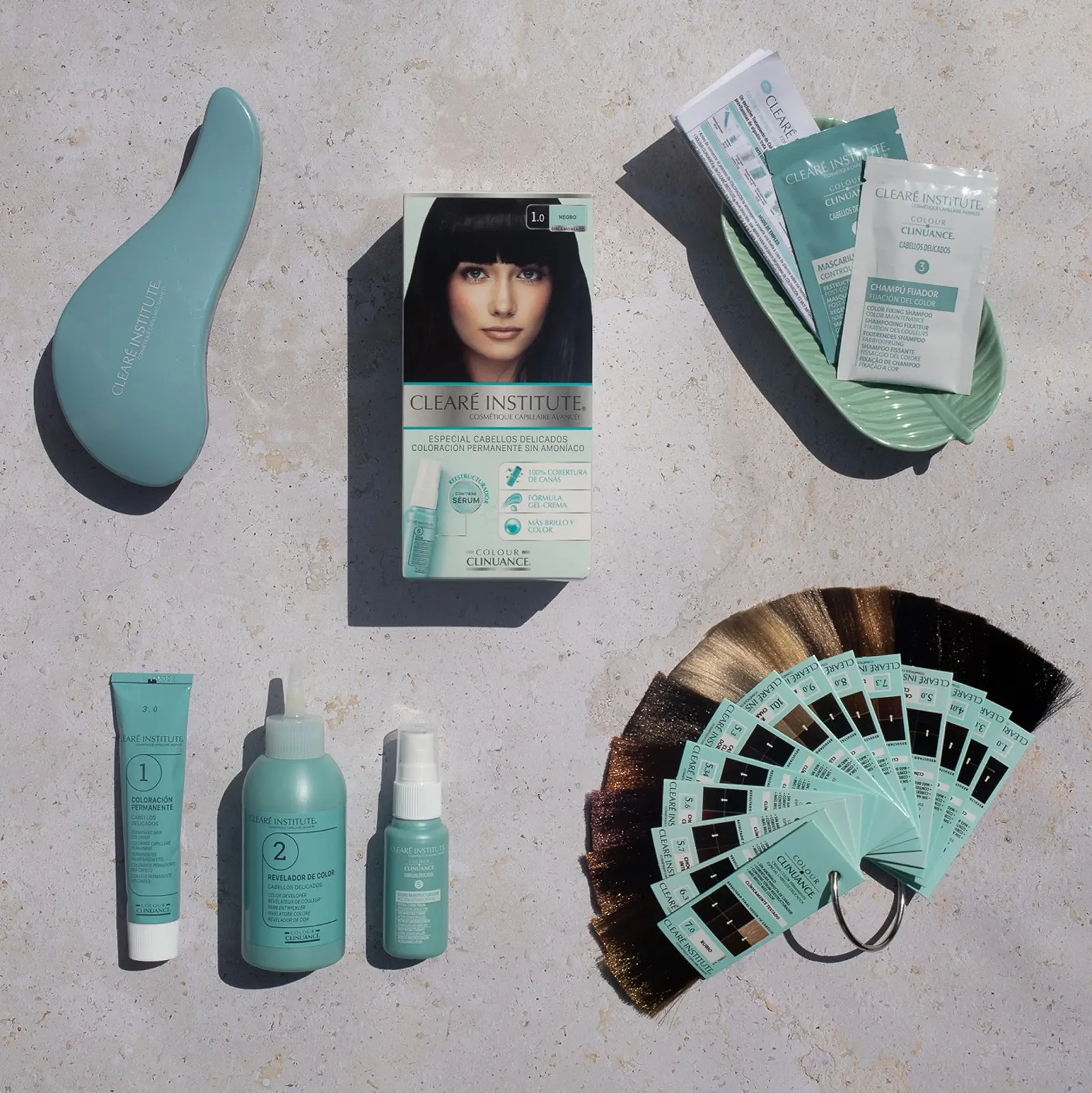 Фарба для волосся Clinuance Delicate Permanent Ammonia Free More Shine Intense Colour 100% Coverage 1.0 Чорний, 3 упаковки, фото №7 Фарба для волосся Clinuance Delicate Permanent Ammonia Free More Shine Intense Colour 100% Coverage 1.0 Чорний, 3 упаковки, фото №7