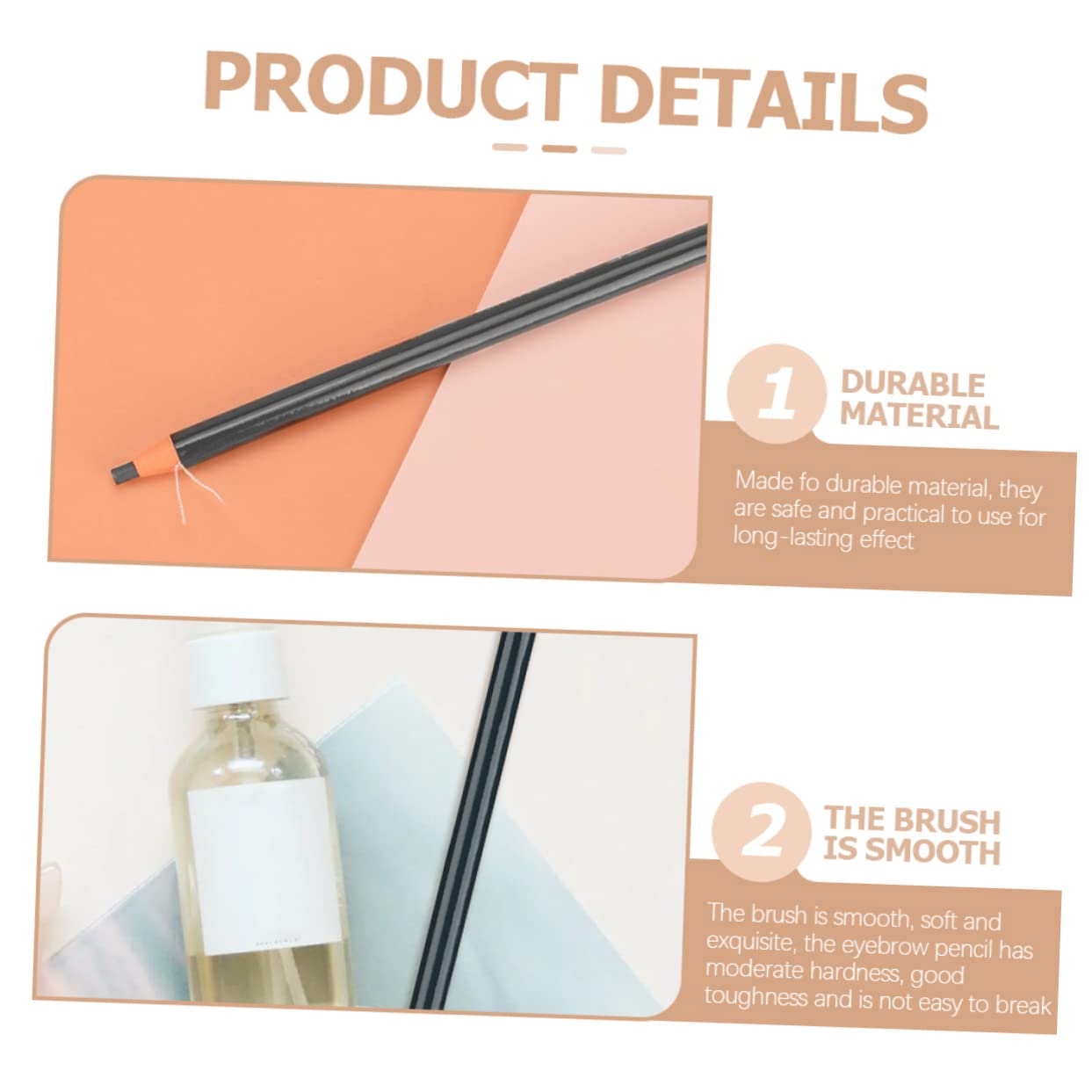 Олівець Beavorty Eyebrow Pencils для Бровей Коричневий Темно-коричневий Водостійкий, фото №3