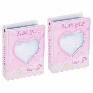 Мини Фотоальбом sourcing map 3 дюйма, Розовый - Фото 1