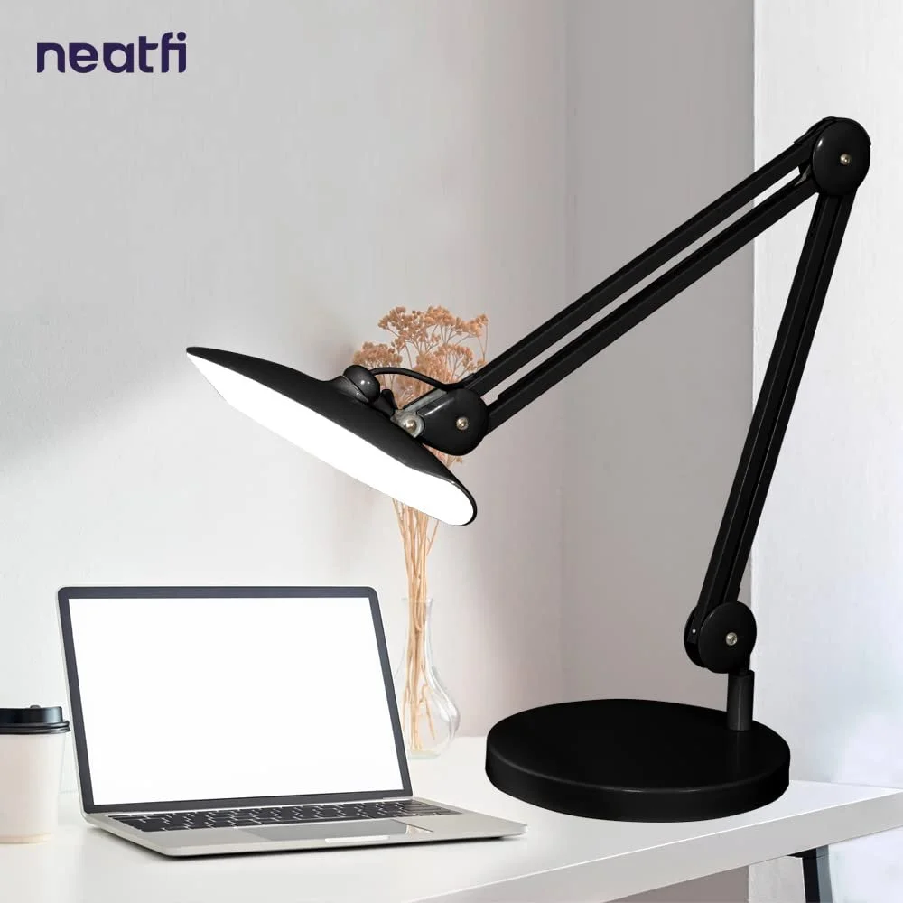 Настільна лампа Neatfi XL 2200 люмен 20 дюймів 4 рівні яскравості 6500K LED Non-CCT (Black), фото №6