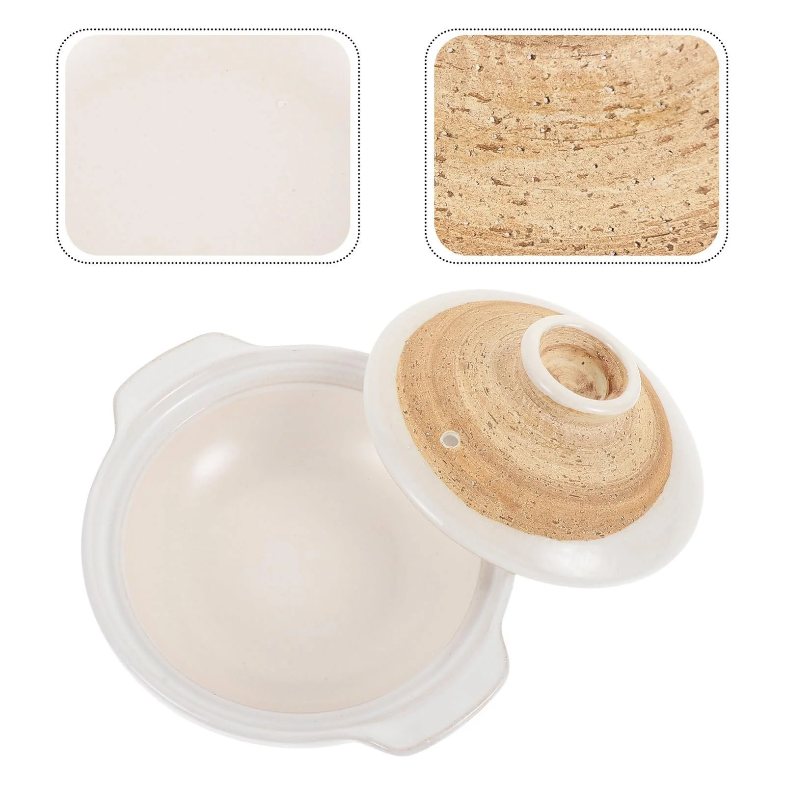 Каструля Керамічна Багатофункціональна Термостійка Легка Антипригарна, фото №6