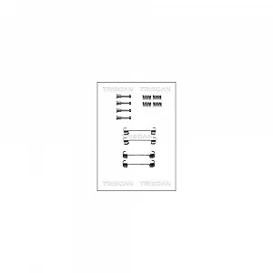 Комплект аксесуарів, гальмівні колодки стояночного гальма TRISCAN 8105 112335 задня вісь - Фото 1