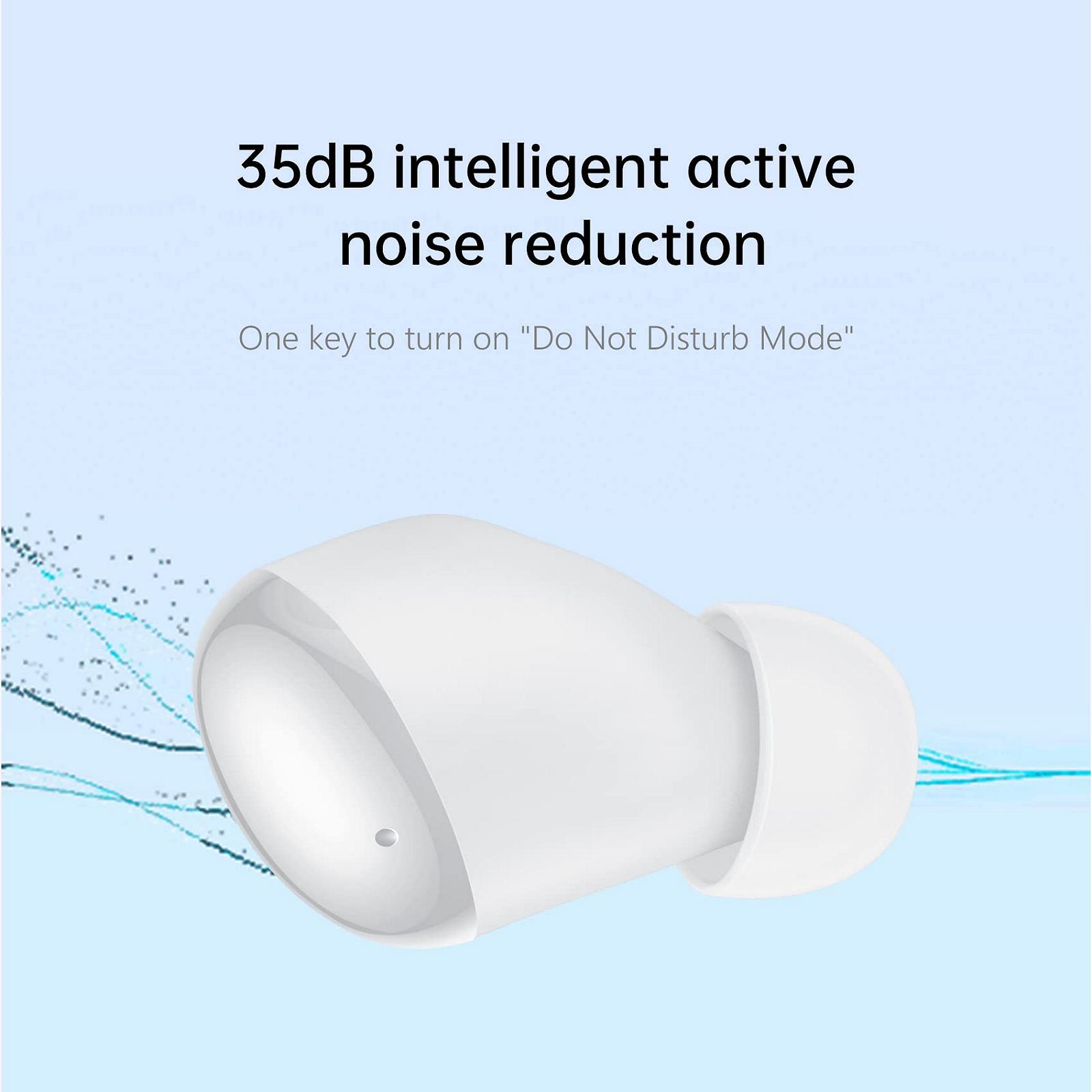 Xiaomi Redmi Buds 4 Bluetooth Наушники с микрофоном ANC IP54 Водонепроницаемые Сенсорное управление До 30 часов белый цвет, фото №2 Xiaomi Redmi Buds 4 Bluetooth Наушники с микрофоном ANC IP54 Водонепроницаемые Сенсорное управление До 30 часов белый цвет, фото №2