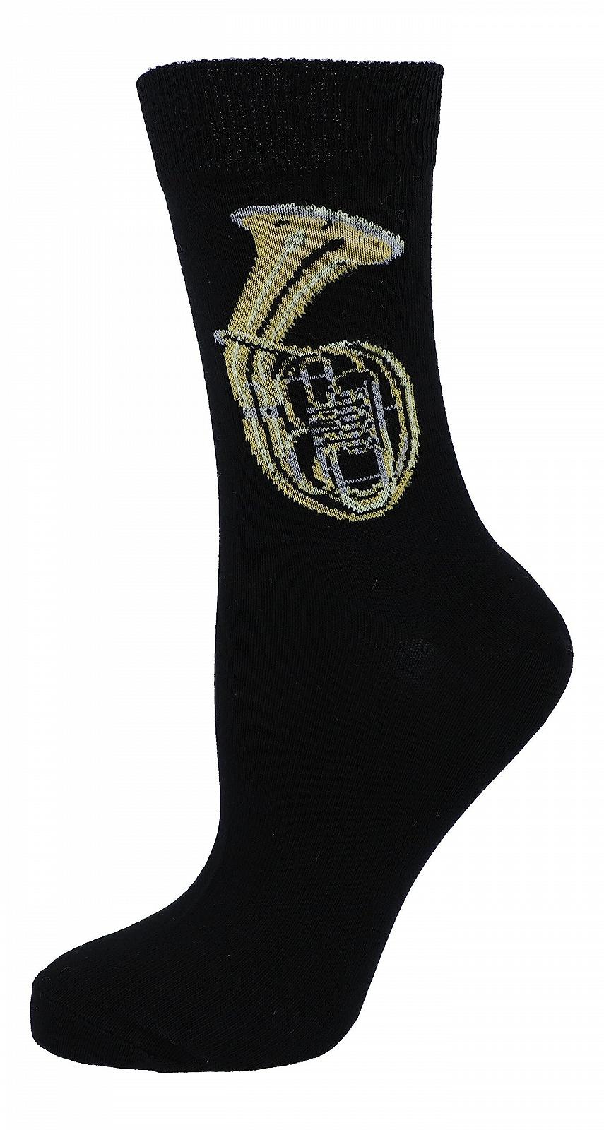 Музыкальные носки с самодельным тенор-горном, латунная музыка 1 пара, фото №1