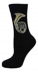 Музыкальные носки с самодельным тенор-горном, латунная музыка 1 пара - Фото 1