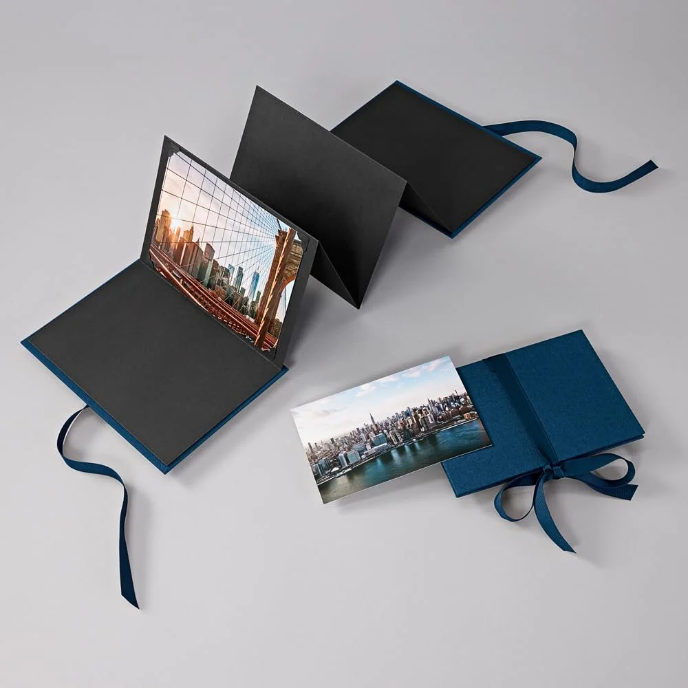 Фотоальбом Semikolon Classico Leporello, темно-синий, фото №4 Фотоальбом Semikolon Classico Leporello, темно-синий, фото №4