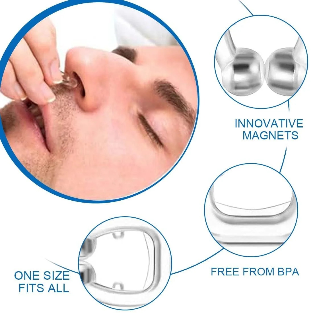 Затискач від хропіння (4 шт.), фото №4 Затискач від хропіння (4 шт.), фото №4