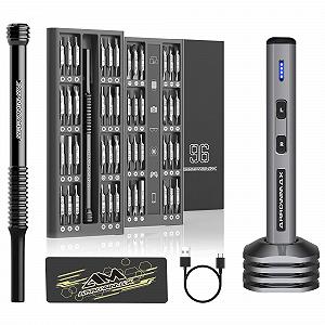 Купити Викрутка електрична ARROWMAX SES MINI PLUS 102 в 1 Precision з 96 магнітними насадками, сірий - Фото 1 Викрутка електрична ARROWMAX SES MINI PLUS 102 в 1 Precision з 96 магнітними насадками, сірий - Фото 1